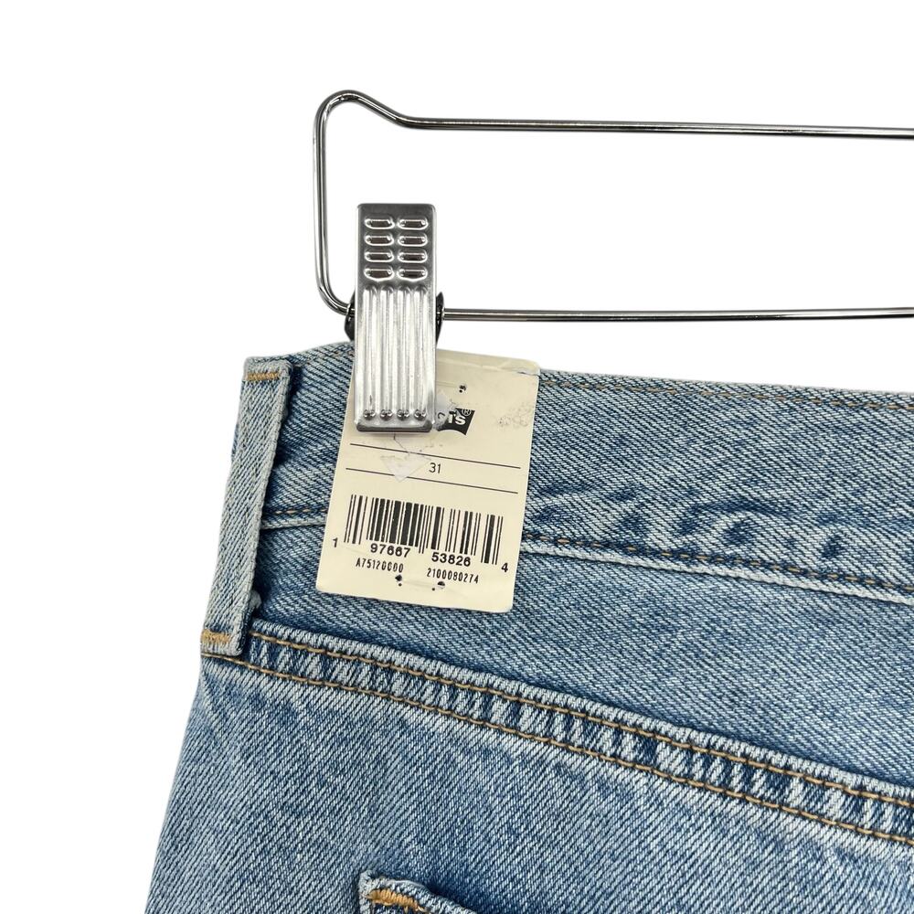 Levi's Ankle Column Skirt Please Hold Medium Wash Denim Slit Womens 31 - Picture 12 of 16